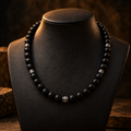 Black Onyx Beaded Necklace