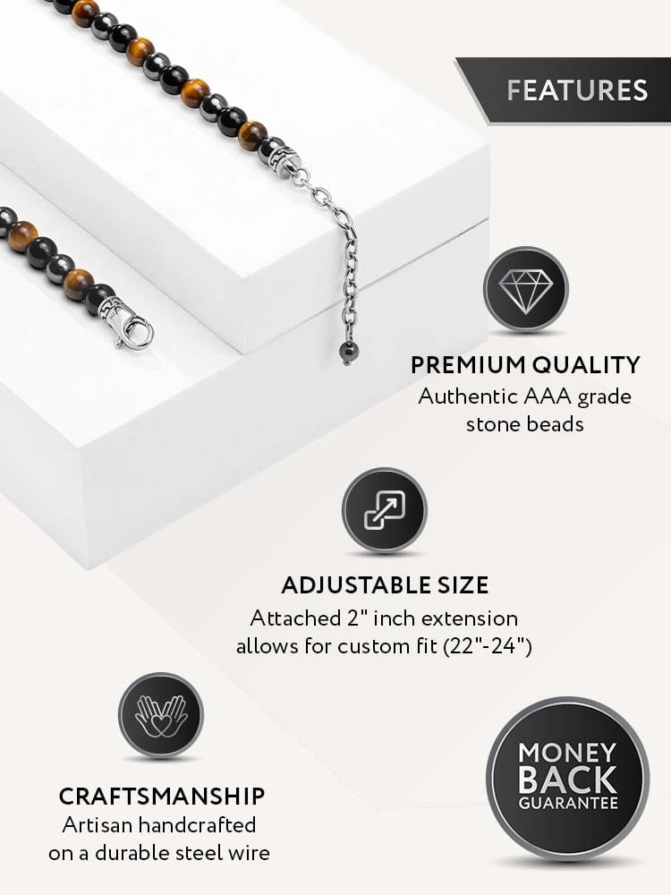Three Layer Stone Necklace