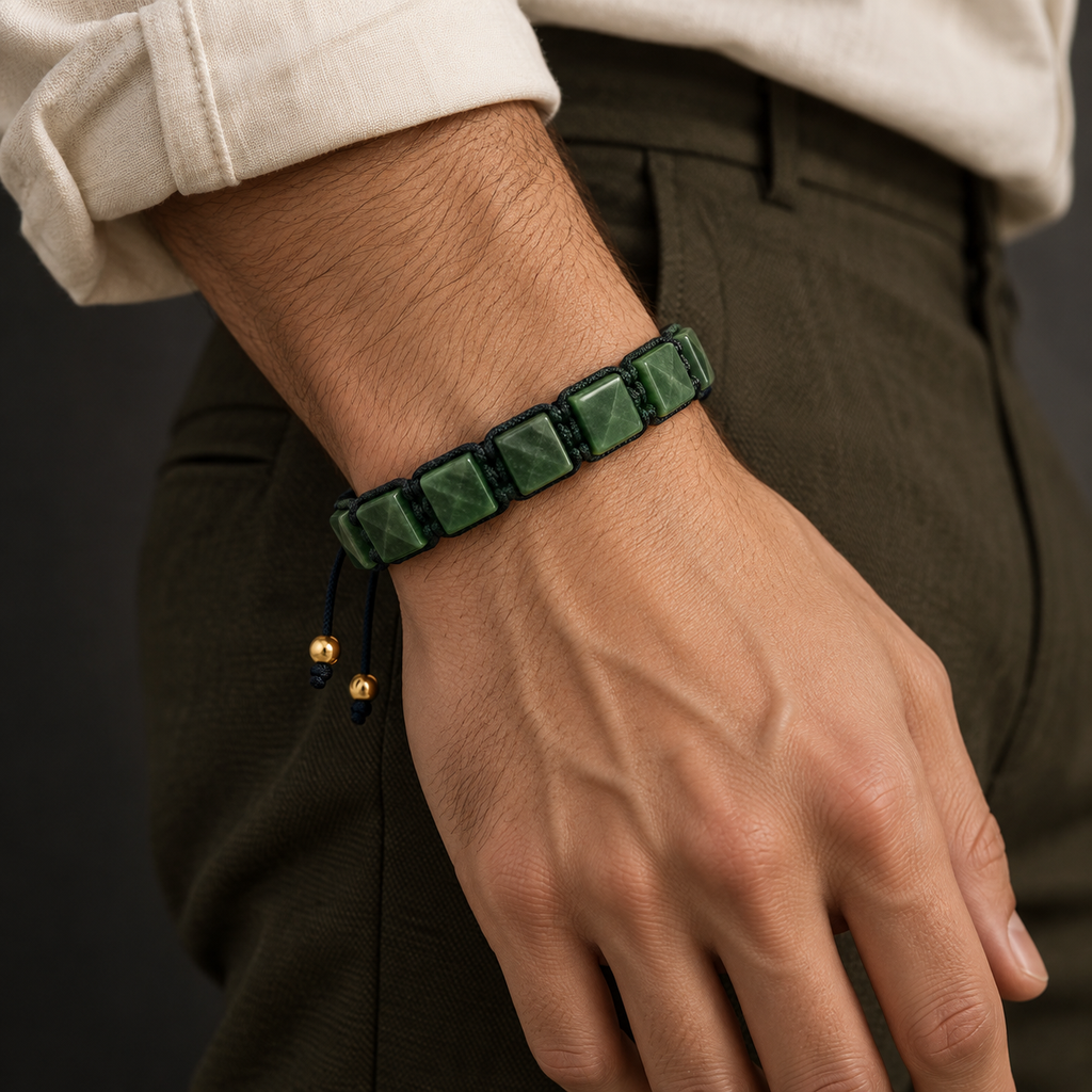 Jade Beaded Bracelet - Havana