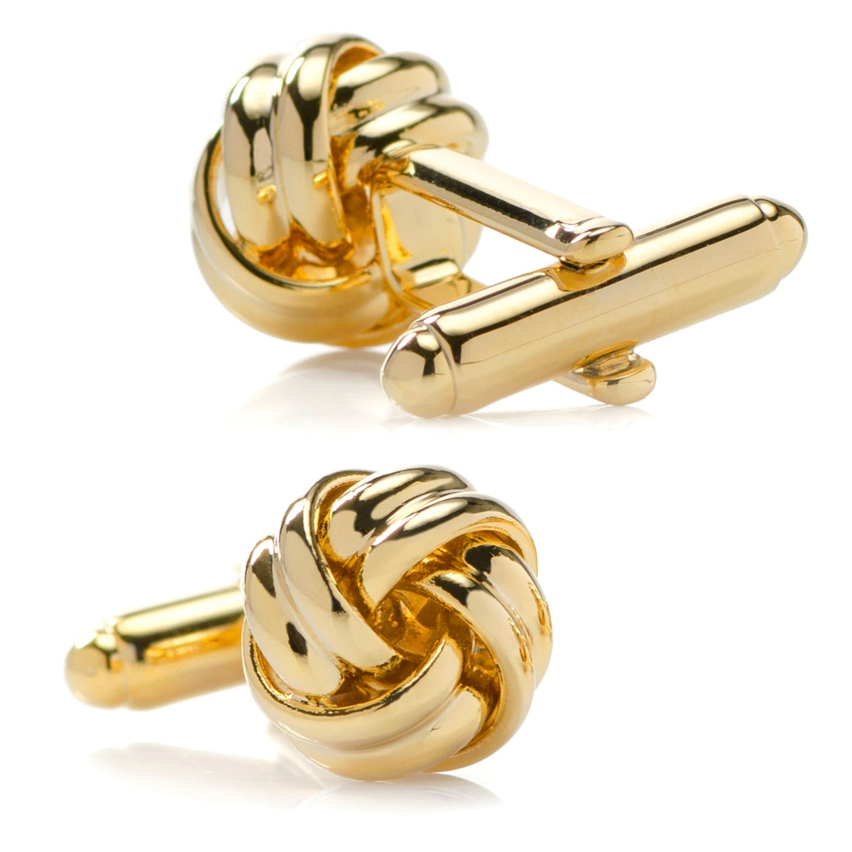 Gemelos de oro con nudo