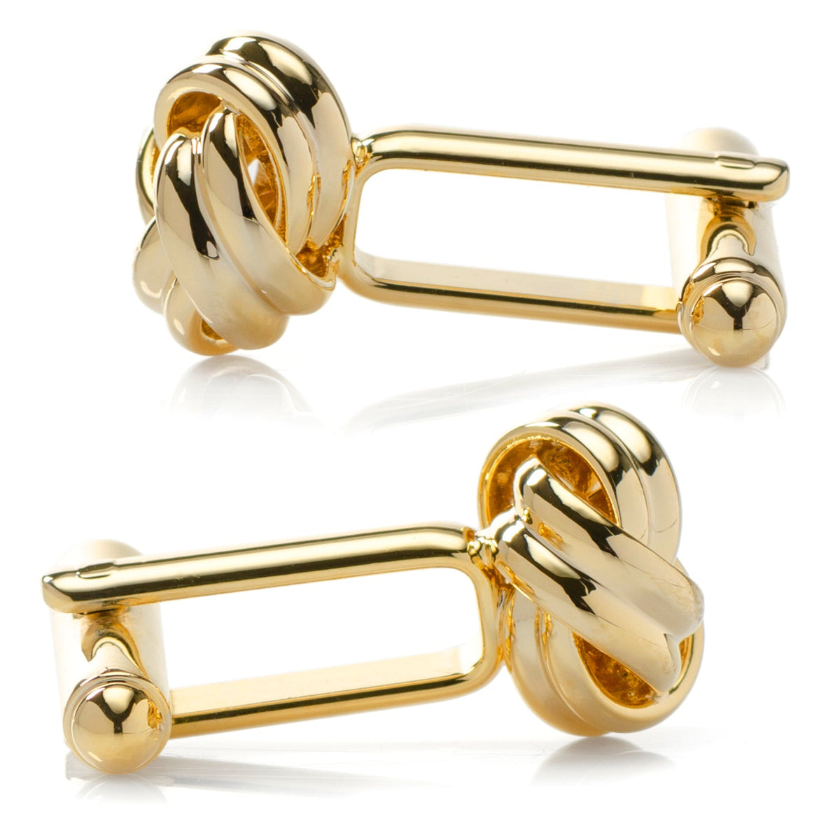 Gemelos de oro con nudo