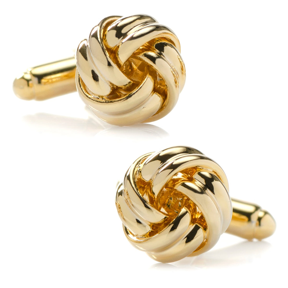 Gemelos de oro con nudo