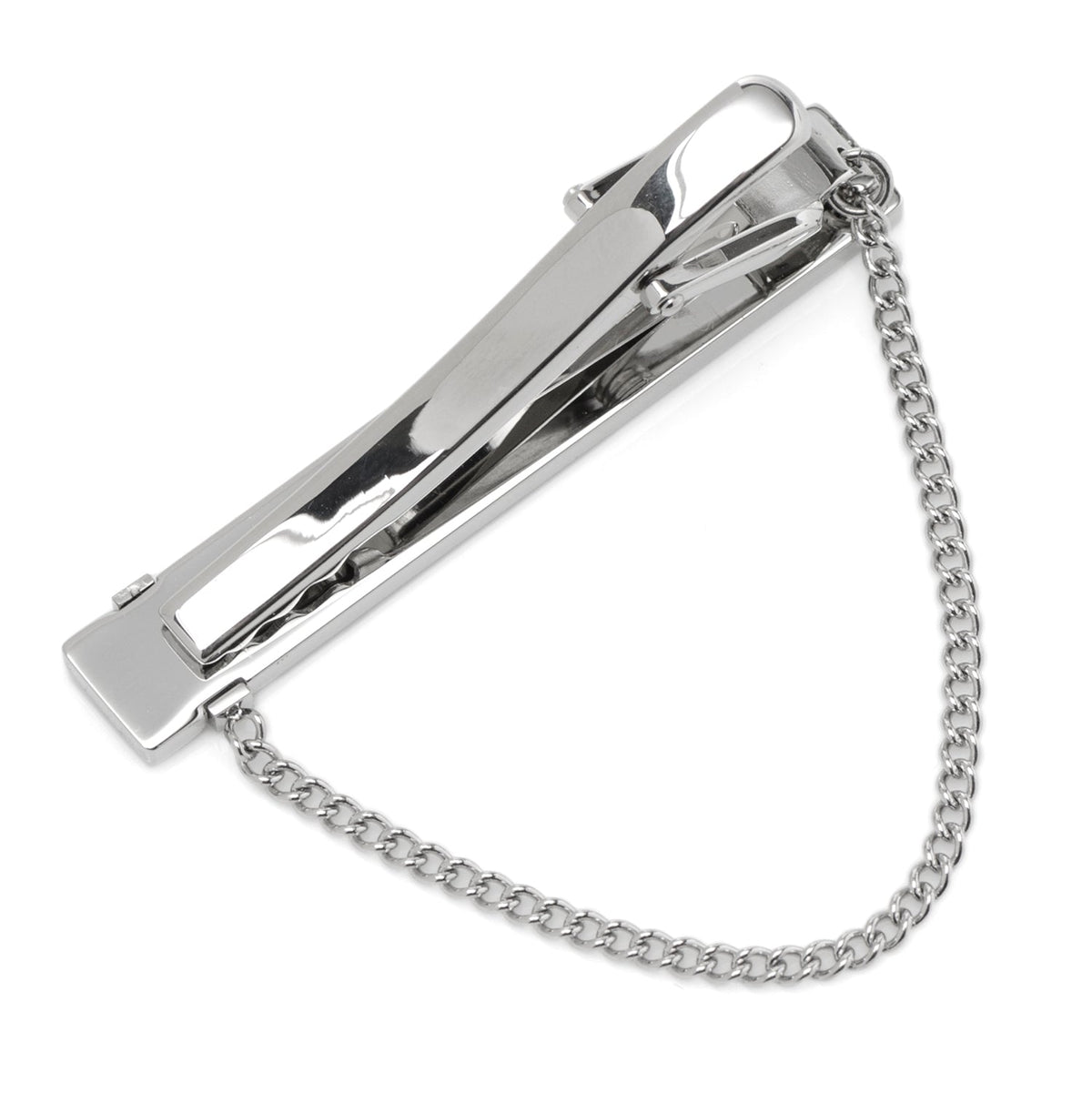 Clip para corbata de cadena de acero inoxidable