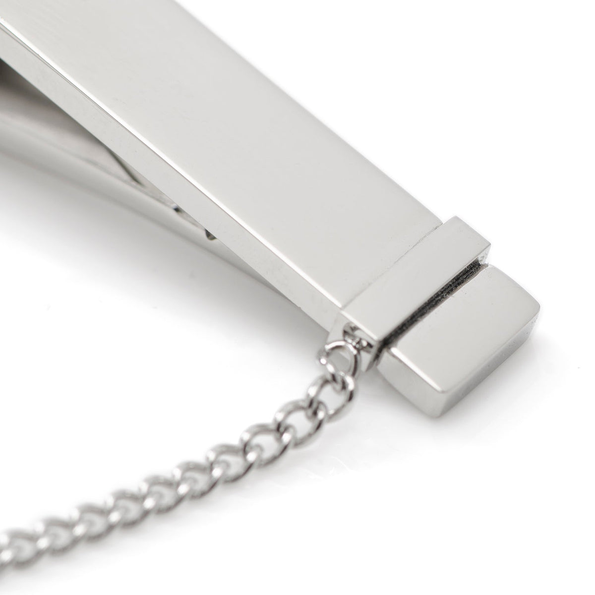 Clip para corbata de cadena de acero inoxidable
