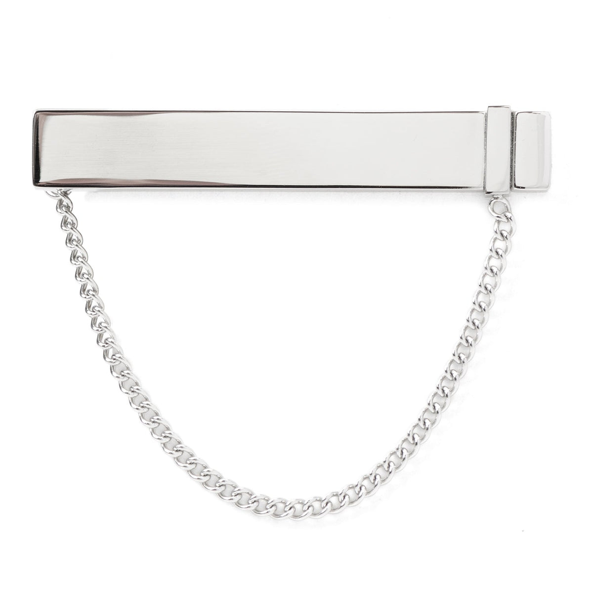 Clip para corbata de cadena de acero inoxidable