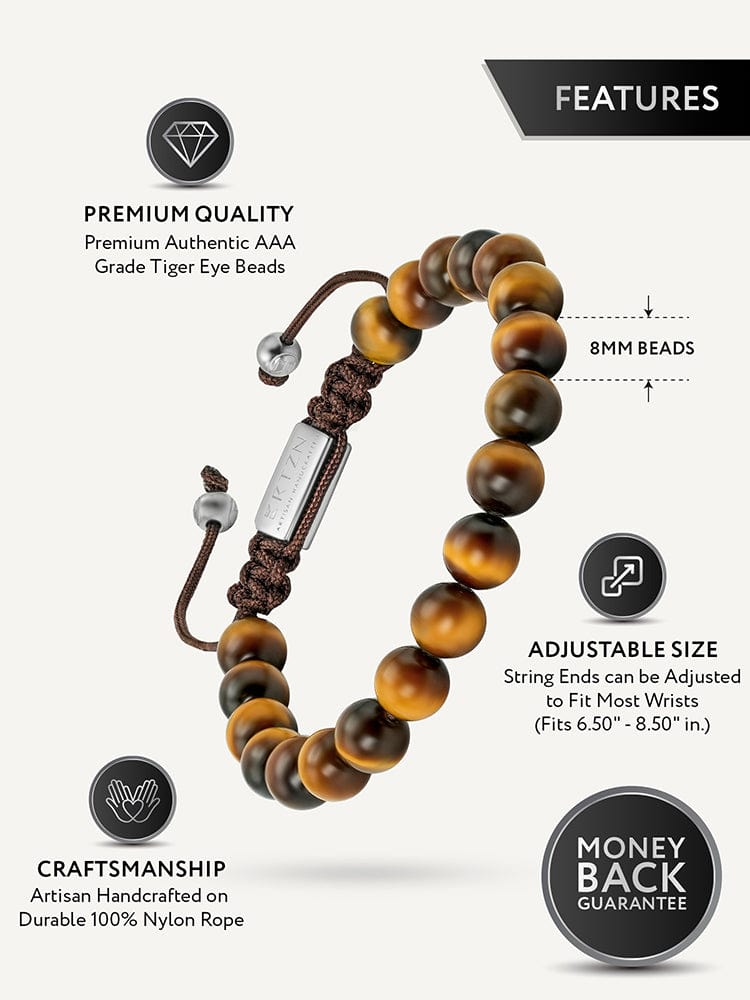 Pulsera de cuentas de ojo de tigre - Bali