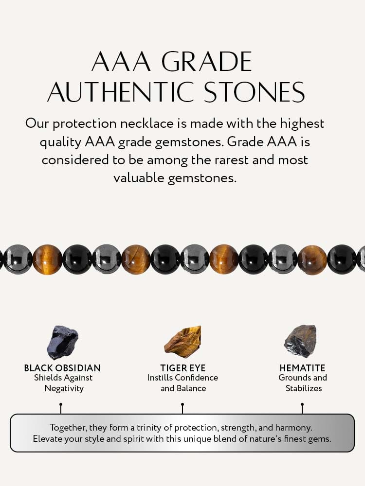 Three Layer Stone Necklace