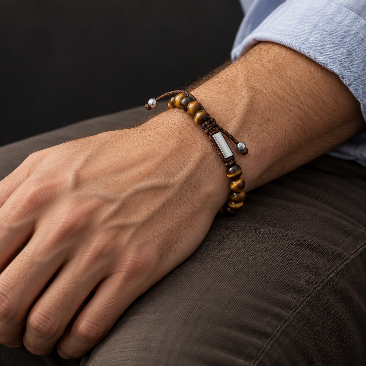 Pulsera de cuentas de ojo de tigre - Bali